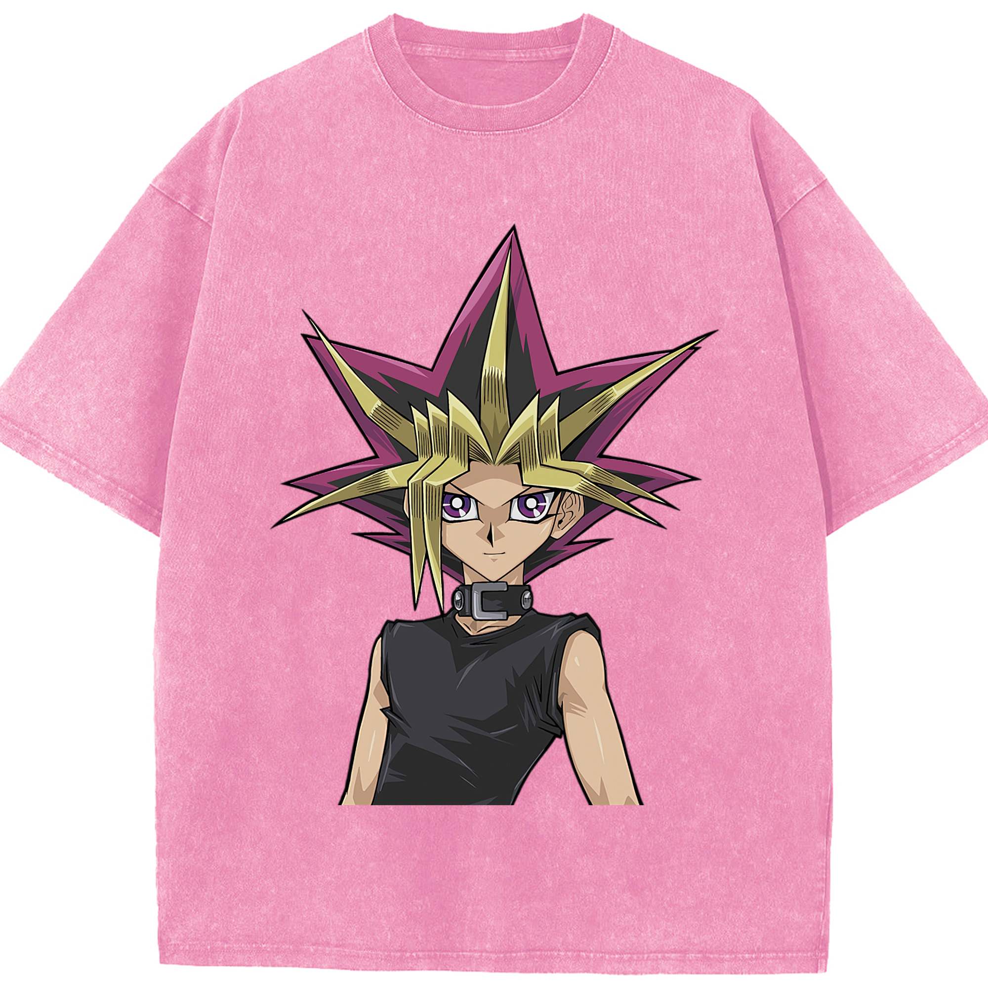 （画像用） 遊☆戯☆王 Yu-Gi-Oh! 綿100% ヴィンテージ風 半袖Tシャツ（フロントプリント）